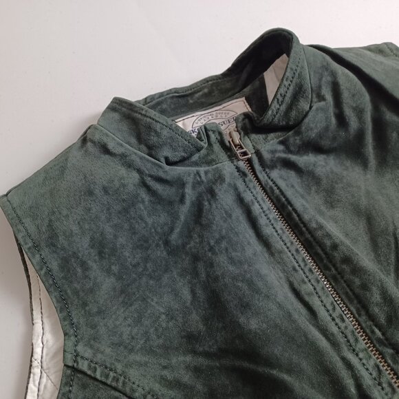 Skotts Washable Suede Zip-up Vest - Picture 4 of 16